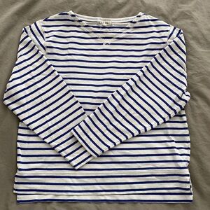 Alex Mills - white and blue striped sweater